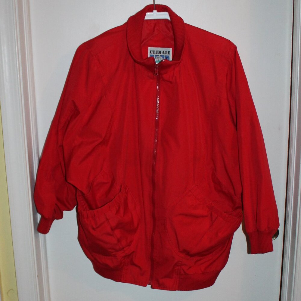 Vintage Women's Climate Zone Red Windbreaker